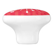 Midcentury Atomic Snowflake Starburst Sputnik MCM Keramische Knop (Zijkant)