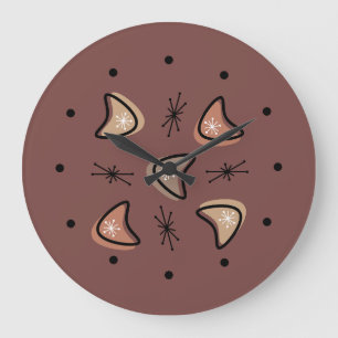 Midcentury Boomerangs Starbursts Earth Tones Grote Klok