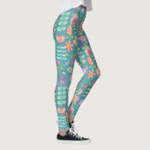Midcentury Floral Green Leggings (Rechts)