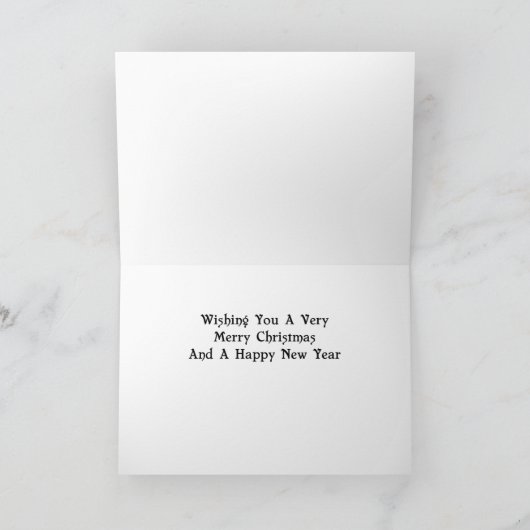  Midcentury Kerst Kaart (Binnen)