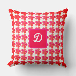 Midcentury koel retro  bloemmotief kussen