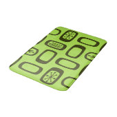 Midcentury MCM Rounded Rectangles Chartreuse Badmat (Gekanteld)