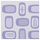 Midcentury MCM Rounded Rectangles Lavender Stof (Close Up)