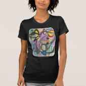 'MidCentury Mod Spider Song' schilderij op een T-shirt (Voorkant)