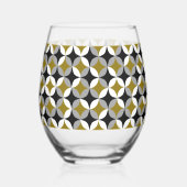 Midcentury Mod – Steelvrije Wijn Glas (Achterkant)