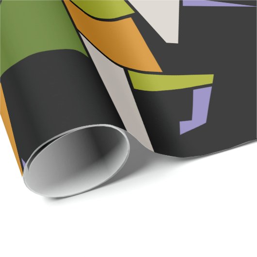 MidCentury Modern Abstract eenhoorn tangram dier Cadeaupapier (Rol Hoek)