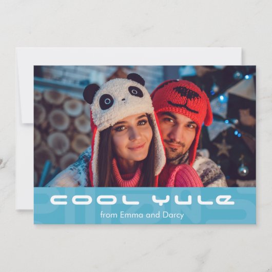 MidCentury Modern Atomic MOD Kerst MCM Feestdagenkaart (Voorkant)