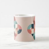 MidCentury Modern Circles Design Morphing Mug Magische Mok (Center)