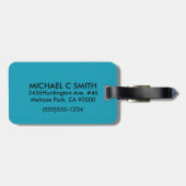 MidCentury Modern Cocktails Bagagelabel (Achterkant horizontaal)