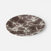 MidCentury Modern Elegant Patroon Tortoise Rock Papieren Bordje (Gekanteld)