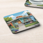 MidCentury Modern House Onderzetter Set (Linkerzijde)