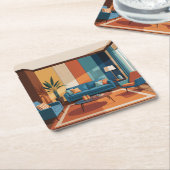 MidCentury Modern kamer Onderzetter set (Schuin)