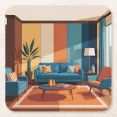 MidCentury Modern kamer Onderzetter set (Voorkant)