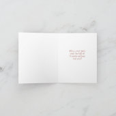 MidCentury Modern Oranje vlinder Leuke verjaardag Kaart (Binnen)