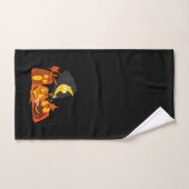 Midcentury Modern Pompoenen Halloween Handdoek (Handdoek)