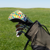 Midcentury Modern Retro Aangepaste Naam Monogram Golfheadcover (Insitu)