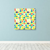 MidCentury Modern Retro Abstract Canvas Afdruk (Insitu (Houten vloer))