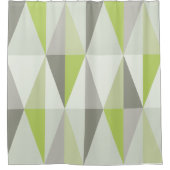 MidCentury Modern Triangles Chartreuse Douchegordijn (Voorkant)