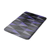MidCentury Modern Triangles Dark Indigo Badmat (Gekanteld)