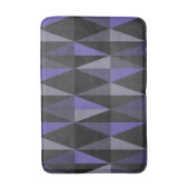 MidCentury Modern Triangles Dark Indigo Badmat (Voorkant Verticaal)