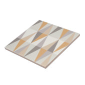 MidCentury Modern Triangles Oranje Tegeltje (Zijkant)