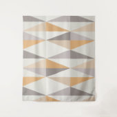 MidCentury Modern Triangles Oranje Wandkleed (Voorkant)