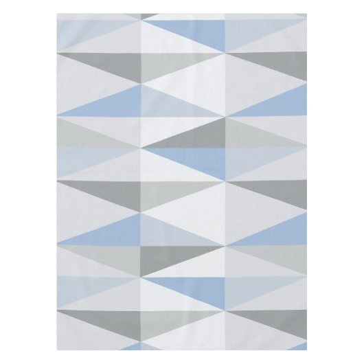 MidCentury Modern Triangles Sky Blue Tafelkleed (Voorkant)