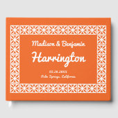 Midcentury Modern Wedding, Breeze Blocks Lijst Gastenboek (Voorkant)