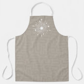 Midcentury Moderne Atomic Snowflake Modernist Schort (Voorkant)