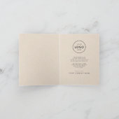 Midcentury Moderne Kerst Ornamenten Bedrijf Feestdagen Kaart (Binnen)