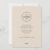 Midcentury Moderne Kerst Ornamenten Bedrijf Feestdagenkaart (Achterkant)