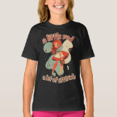 Midcentury moderne kleine rode motorkap t-shirt (Voorkant)