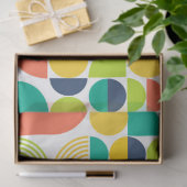 MidCentury Moderne Retro Abstracte Art Decoupage Tissuepapier (Geschenk)