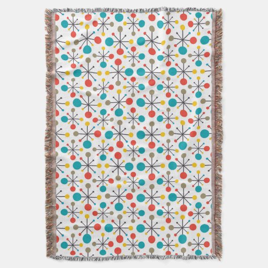 MidCentury Moderne  retro Abstracte kunst Deken (Voorkant Verticaal)