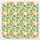 MidCentury Moderne retro Abstracte kunst Kartonnen Onderzetters (Voorkant)