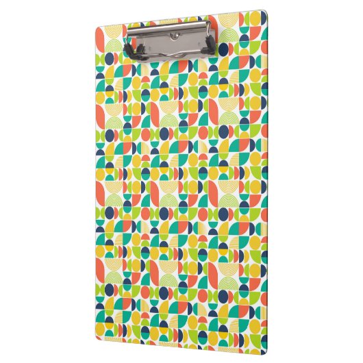 MidCentury Moderne retro Abstracte kunst Klembord (Links)