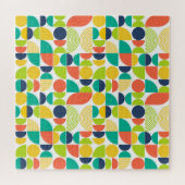 MidCentury Moderne retro Abstracte kunst Legpuzzel (Horizontaal)