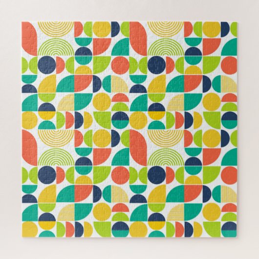 MidCentury Moderne retro Abstracte kunst Legpuzzel (Verticaal)