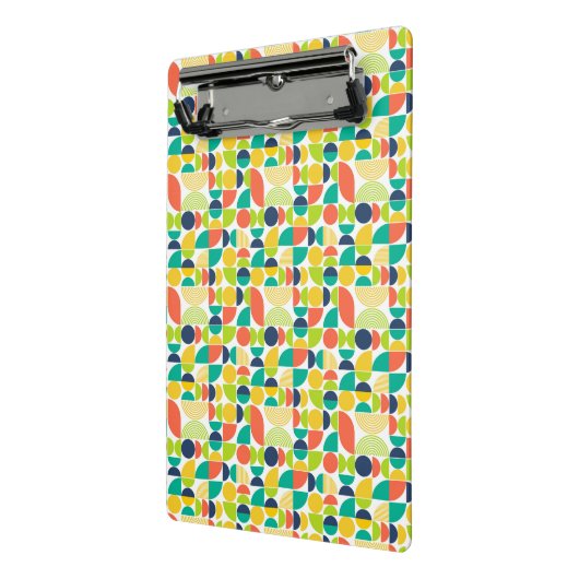 MidCentury Moderne  retro Abstracte kunst Mini Klembord (Angled2)