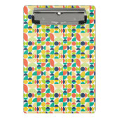 MidCentury Moderne  retro Abstracte kunst Mini Klembord (Voorkant)