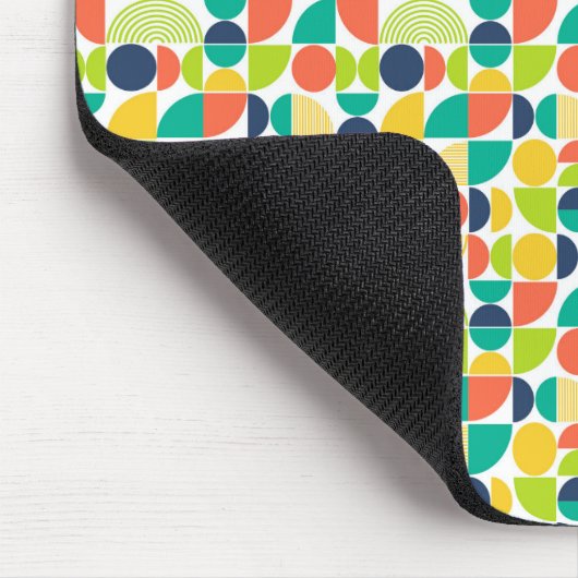 MidCentury Moderne retro Abstracte kunst Muismat (Hoek)