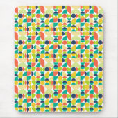 MidCentury Moderne retro Abstracte kunst Muismat (Voorkant)