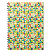 MidCentury Moderne  retro Abstracte kunst Notitieboek (Voorkant)