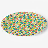 MidCentury Moderne retro Abstracte kunst Papieren Bordje (Gekanteld)