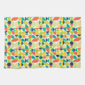 MidCentury Moderne retro Abstracte kunst Theedoek (Horizontaal)