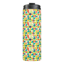 MidCentury Moderne retro Abstracte kunst Thermosbeker