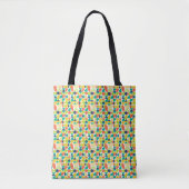 MidCentury Moderne retro Abstracte kunst Tote Bag (Voorkant)