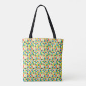 MidCentury Moderne retro Abstracte kunst Tote Bag (Achterkant)