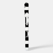 Midcentury patroon schalen zwart wit Case-Mate iPhone case (Achterkant / Links)