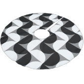 Midcentury patroon schalen zwart wit kerstboom rok (Gekanteld)